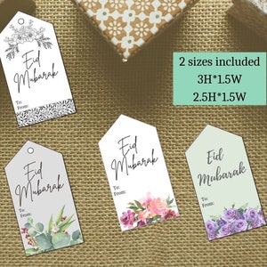Eid gift tags printable,Eid mubarak gift tags,Happy Eid gift tags,Eid favors,Goody bag toppers