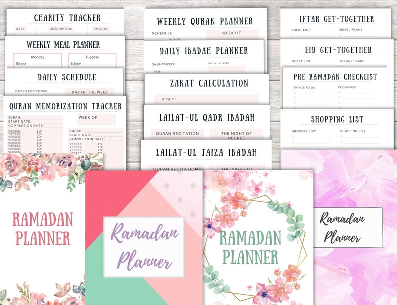 Ramadan Planner Printable,ramadan Planner Journal,ramadan Planner 2022 ...