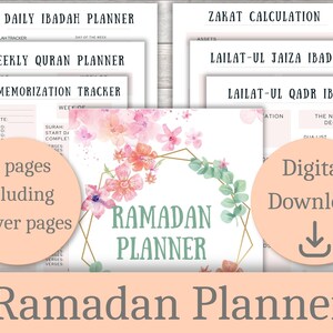 Ramadan planner printable,Ramadan planner journal,Ramadan planner 2022,Ramadan digital planner