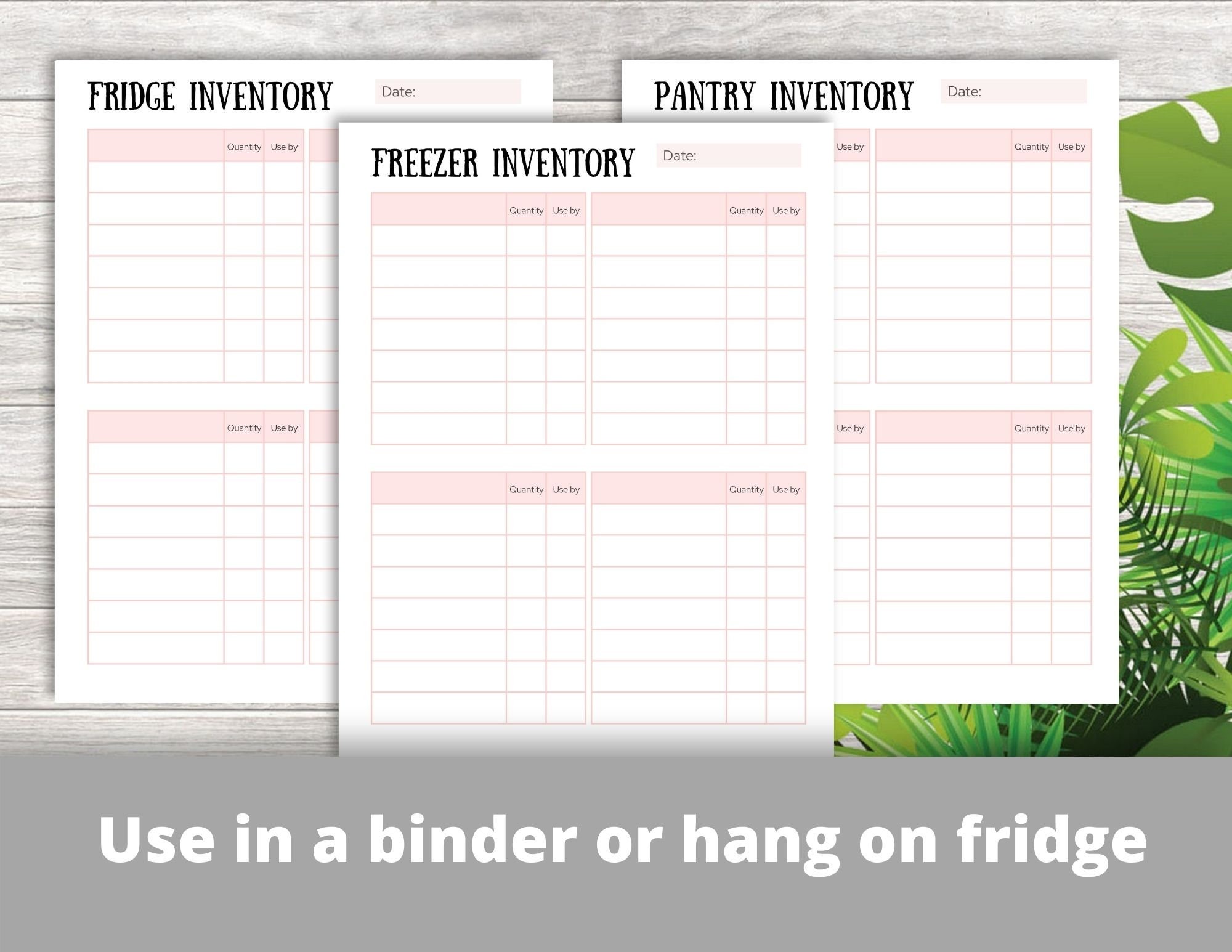 Kitchen Inventory Bundle and Meal Planner Printable - Etsy
