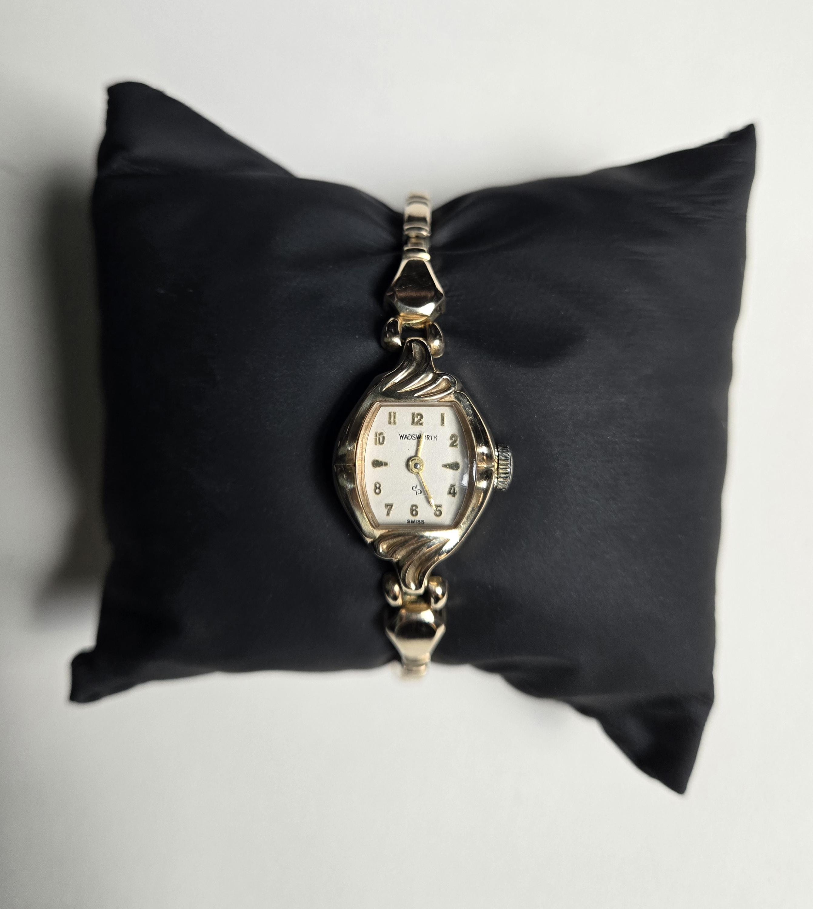 1940 Wadsworth Women\'s Gold 10k Gold white gold GP Vintage-Style Bracelet Watch 1940 main image 4