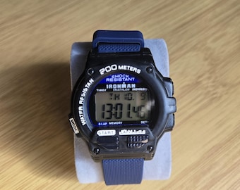 Vintage Pre-owned Timex Ironman Triathlon Digital Watch Working with New Battery Installed READ DESCRIPTION