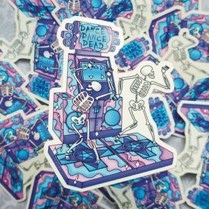 Dance Dance Dead Vinyl Sticker - DDR Arcade Game Sticker