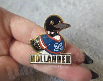 Stupid Canadian Wolf Bird Enamel Pins - Ilya Rozanov and Shane Hollander Pins - HR Pins