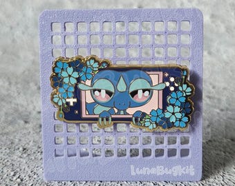 Pokemon Generation 10 Gecqua Enamel Pin - Gecko Pin