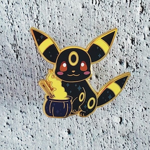 Witchy Dark Type Hard Enamel Pin - Eeveelution Pin