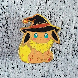 Witchy Fire Type Hard Enamel Pin - Eeveelution Pin
