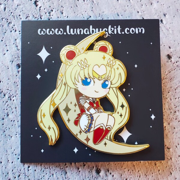 Moon Hard Enamel Pin