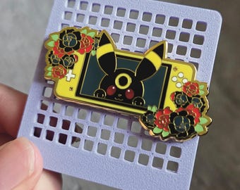 Switch Monster Dark Type Hard Enamel Pin - Eeveelution Pin