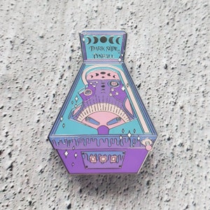 Dark Side Pinball Enamel Pin - Pastel Goth Pin