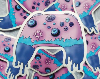 Cursed Controller Vinyl Sticker