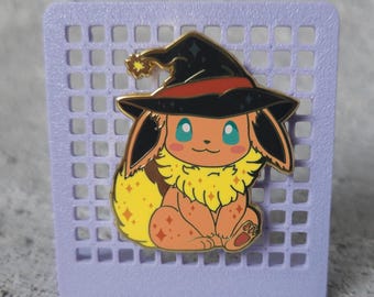 Witchy Fire Type Hard Enamel Pin - Eeveelution Pin