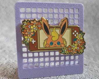 Switch Monster Fire Type Hard Enamel Pin - Eeveelution Pin