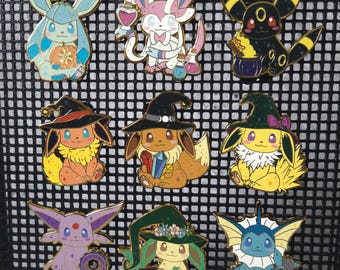 Bundle - All Witchy Eeveelution Hard Enamel Pins
