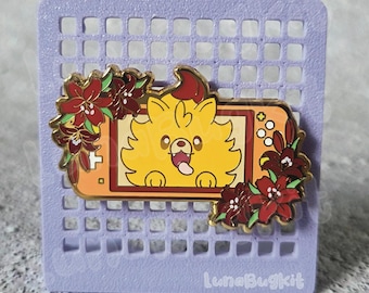 Pokemon Generation 10 Pombon Enamel Pin - Pomeranian Pin