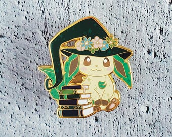 Witchy Grass Type Hard Enamel Pin - Eeveelution Pin