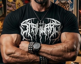 Star Wars Death Metal Parody Band Tee | Klassisk Sci-fi-film Metal Logotyp