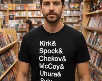 Star Trek Originalserien Bridge Crew Band-tröja | Klassisk TV-science fiction-tröja