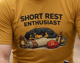 Tax: Short Rest Enthusiast DnD Tee | Mysig hundtröja