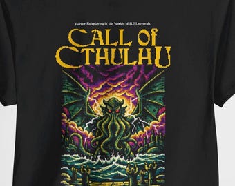 T-shirt med affischkonst från Lovecraft Horror, Cosmic Monster