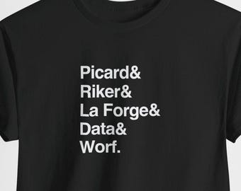 Star Trek Next Generation TNG Bridge Crew Band-tröja | Klassisk TV-science fiction-tröja