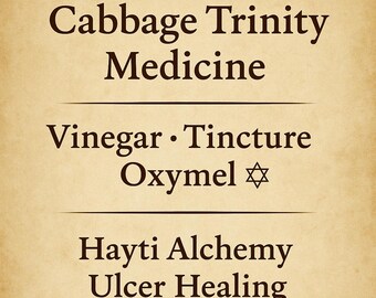 Kool Trinity of Medicines Azijn Tinctuur Oxymel Perkamentazijn Grimoire Pages maak je eigen azijn stap voor stap