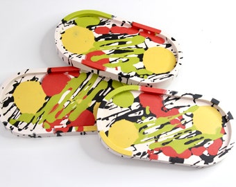 Colourful Jesmonite Trinket tray
