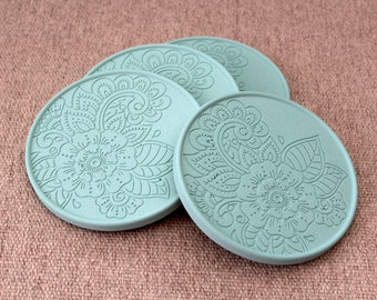 Coaster sets, Large coasters imprinted design