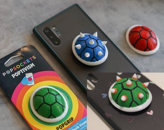 Red Shell | Green Shell | Spiny Shell Phone Grip | 3D Printed | Phone Stand | Smartphone Accessory