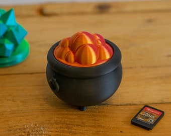 Bubbling Cauldron, Crystal Cauldron Storage for Switch Games | 3D Printed | Switch Cartridge Holder