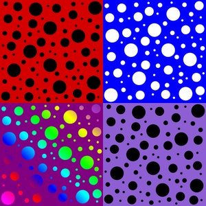 Pink Polka Dot Svg, Blue Polka Dot Svg, Rainbow Polka Dot Svg