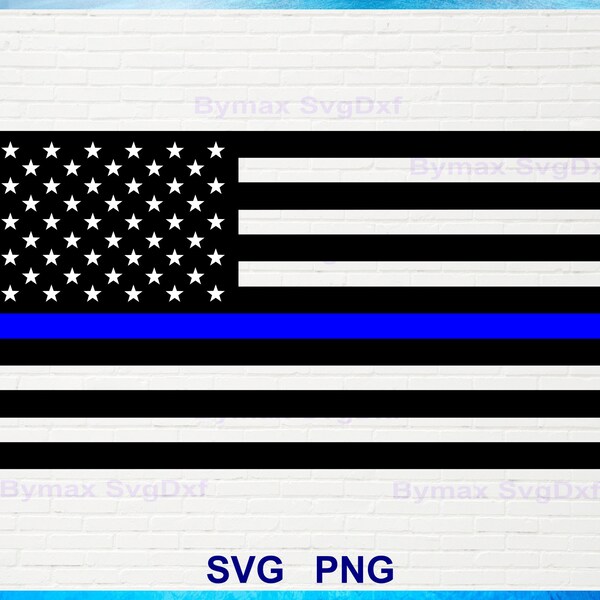 Police Svg, Thin Blue Line Svg, Back The Blue, Police Officer, Blue Line American Flag Svg, Printable, Instant Digital Download