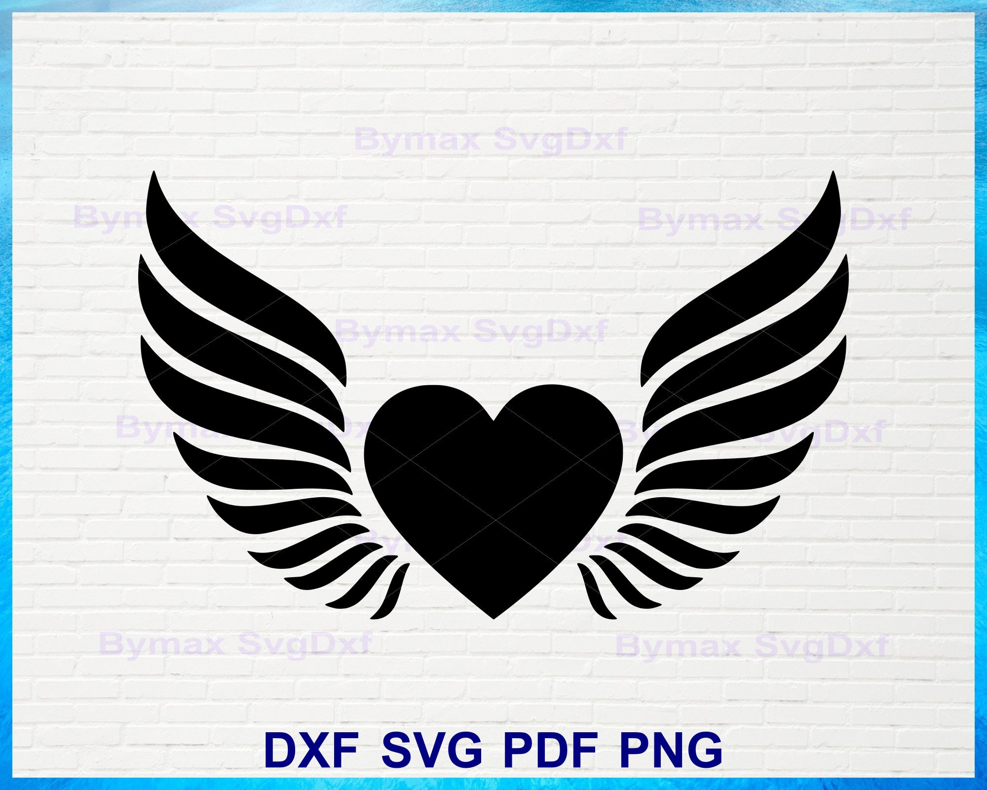 Heart With Wings Svg
 Heart With Wings Svg Flying Heart Svg Love Wings Dxf Pdf
