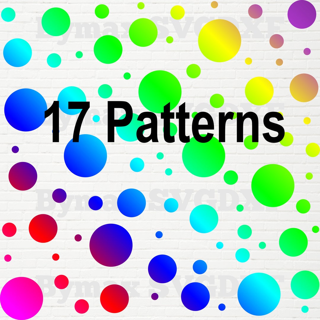 Pink Polka Dot Svg, Blue Polka Dot Svg, Rainbow Polka Dot Svg