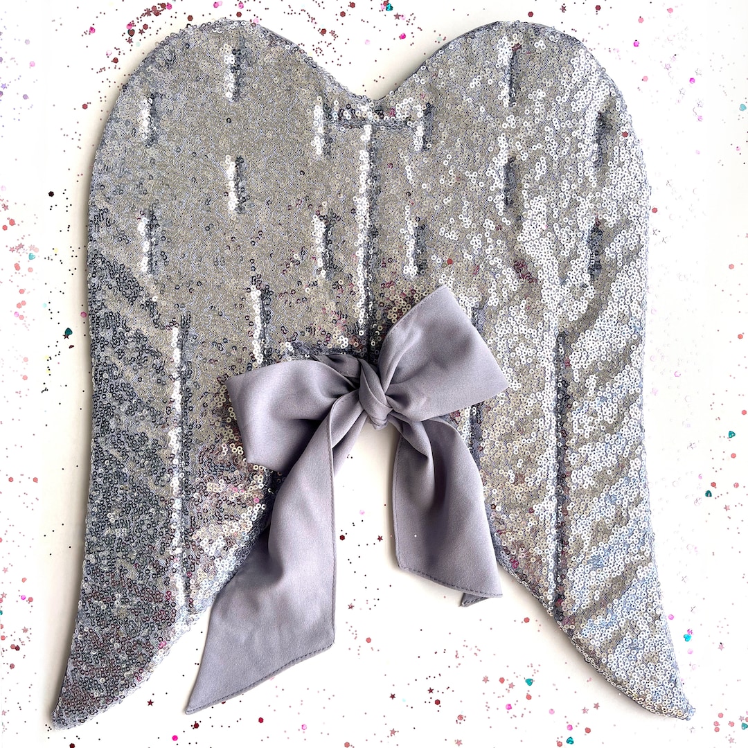 Silver Sparkle Sequin Wings main image 0