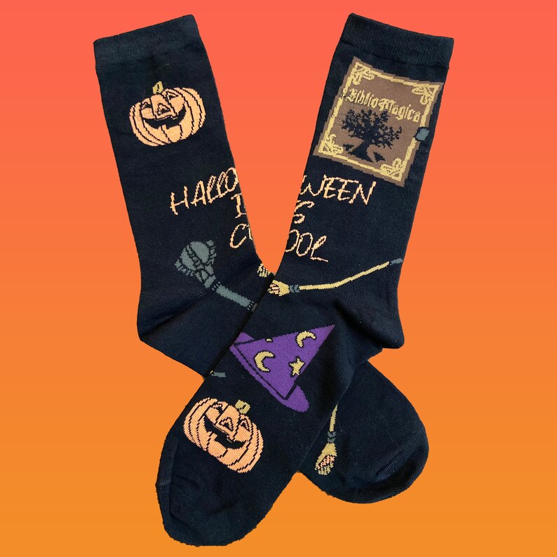 Halloween is Cool Halloweentown Inspired Socks - Etsy