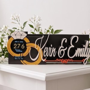 Custom Couple Name - Wedding Day Countdown (digital/automatic)
