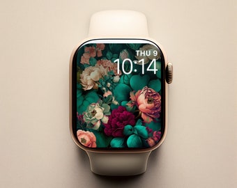 Floral Apple Watch Face, Art For Watch Face Flowers, Flowers Apple Watch Face, Floral Watch Wallpaper, Feminine Watch Wallapaper