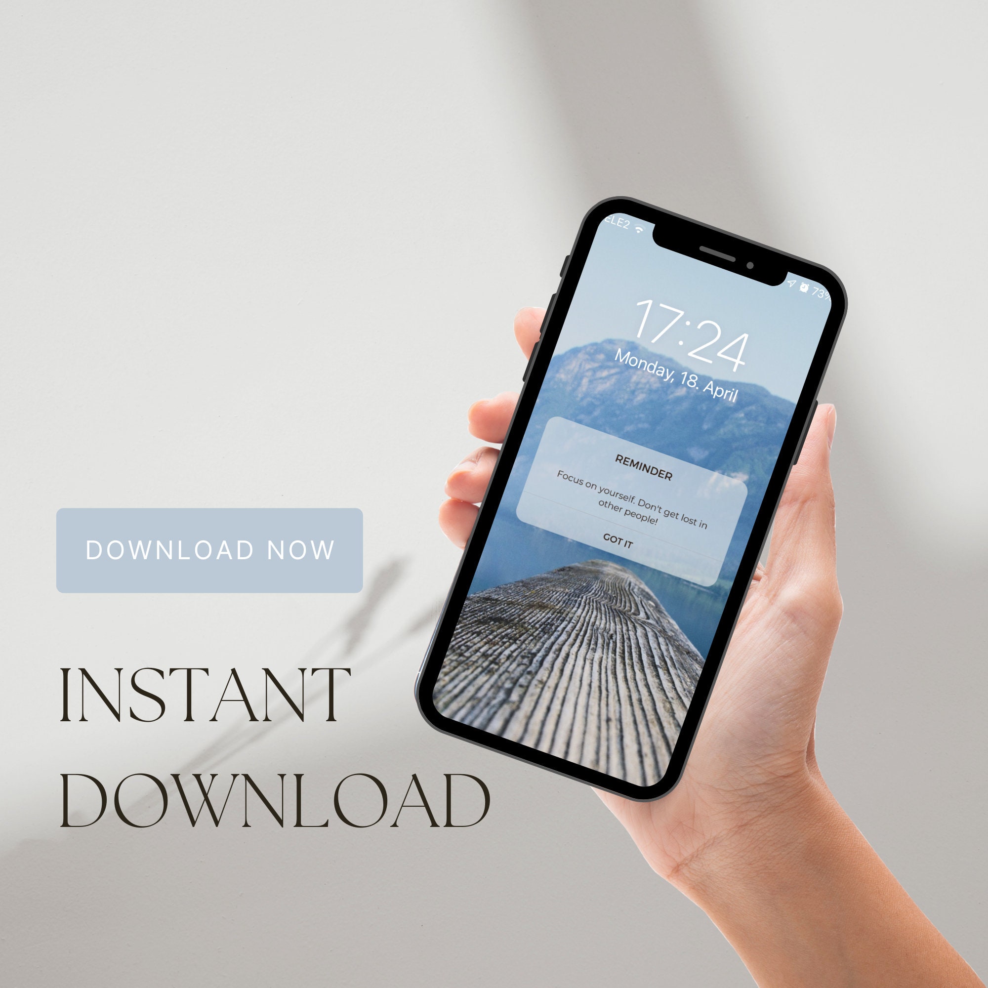 Inspirational Quote Phone Background, Android Wallpaper, Phone