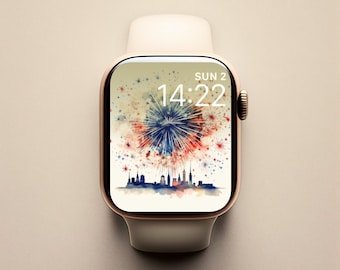 4 de julio Watch Face, USA Watch Background, USA Flag Watch Background Screensaver, Independence Day Aesthetics,