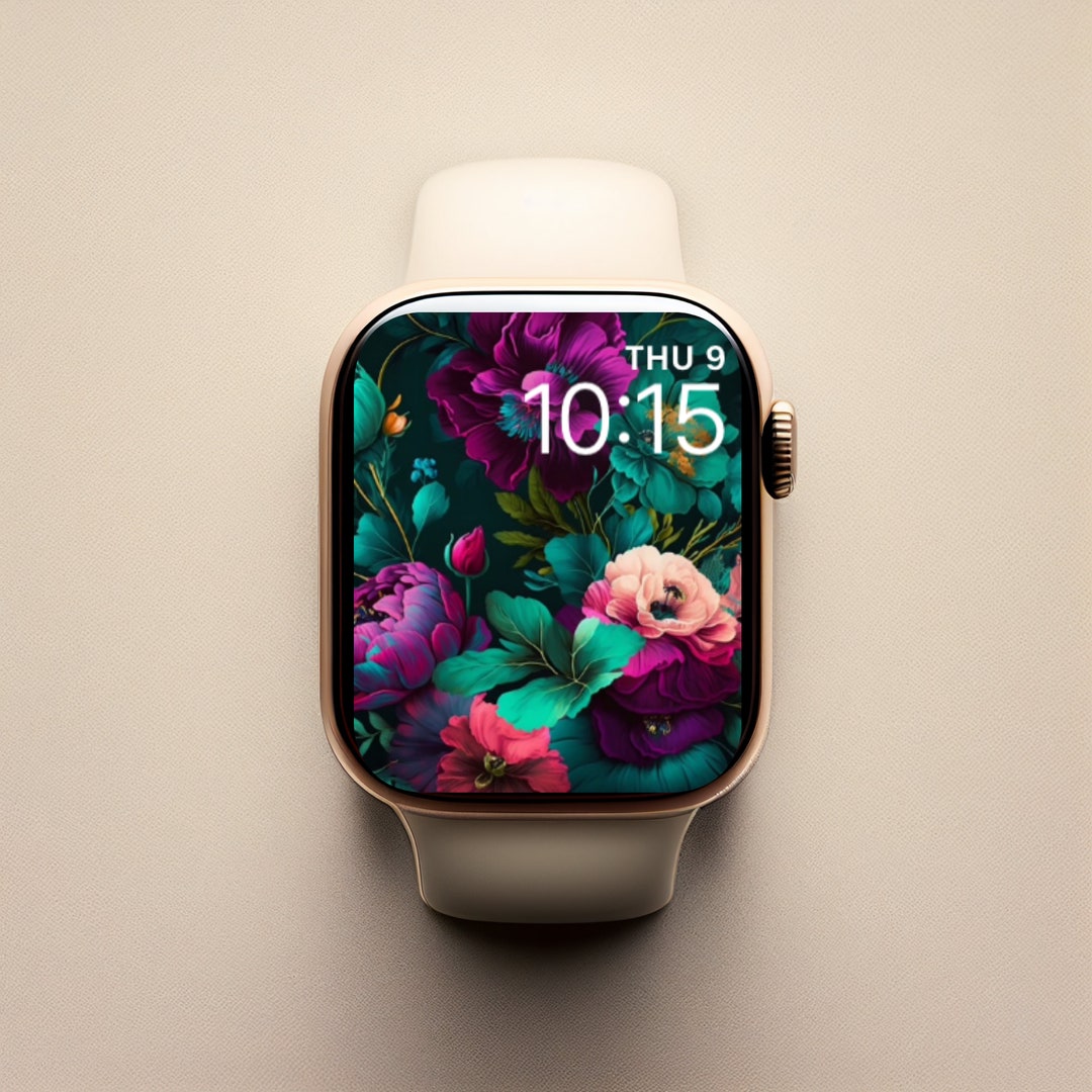 Floral Apple Watch Face, Art for Watch Face Flowers, Flowers Apple Watch Face, Floral Watch