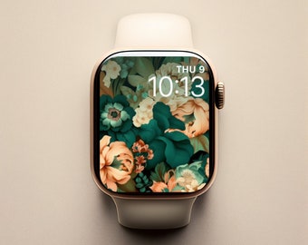 Floral Apple Watch Face, Art For Watch Face Flowers, Flowers Apple Watch Face, Floral Watch Wallpaper, Feminine Watch Wallapaper