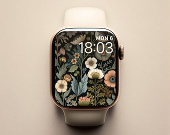 Floral Apple Watch Face, Feminine Watch Face Flowers, Watercolor Apple Watch Face, Floral Watch Wallpaper, Feminine Watch Wallapaper