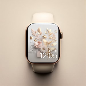 Cute Watch Face, Floral Watch Face, iwatch face, fiore per quadrante, quadrante femminile, Smart Watch Face,