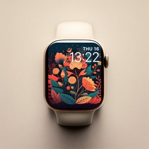 Spring Apple Watch Face, Spring Watch Face, Floral Art Apple Watch Face, Apple Watch Wallpaper, Spring Watch Wallpaper