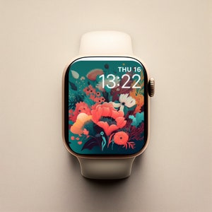 Spring Apple Watch Face, Spring Watch Face, Floral Art Apple Watch Face, Apple Watch Wallpaper, Spring Watch Wallpaper
