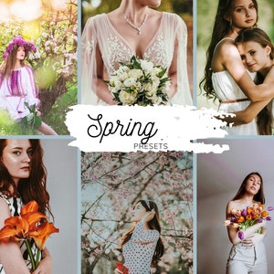 10 Spring Lightroom Mobile and Desktop Presets, Influencer Preset, Instagram Spring Filters, Bright Preset, Color Presets for Influencers