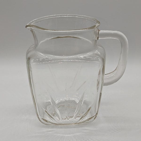 Vintage Federal Glass Starburst Pitcher