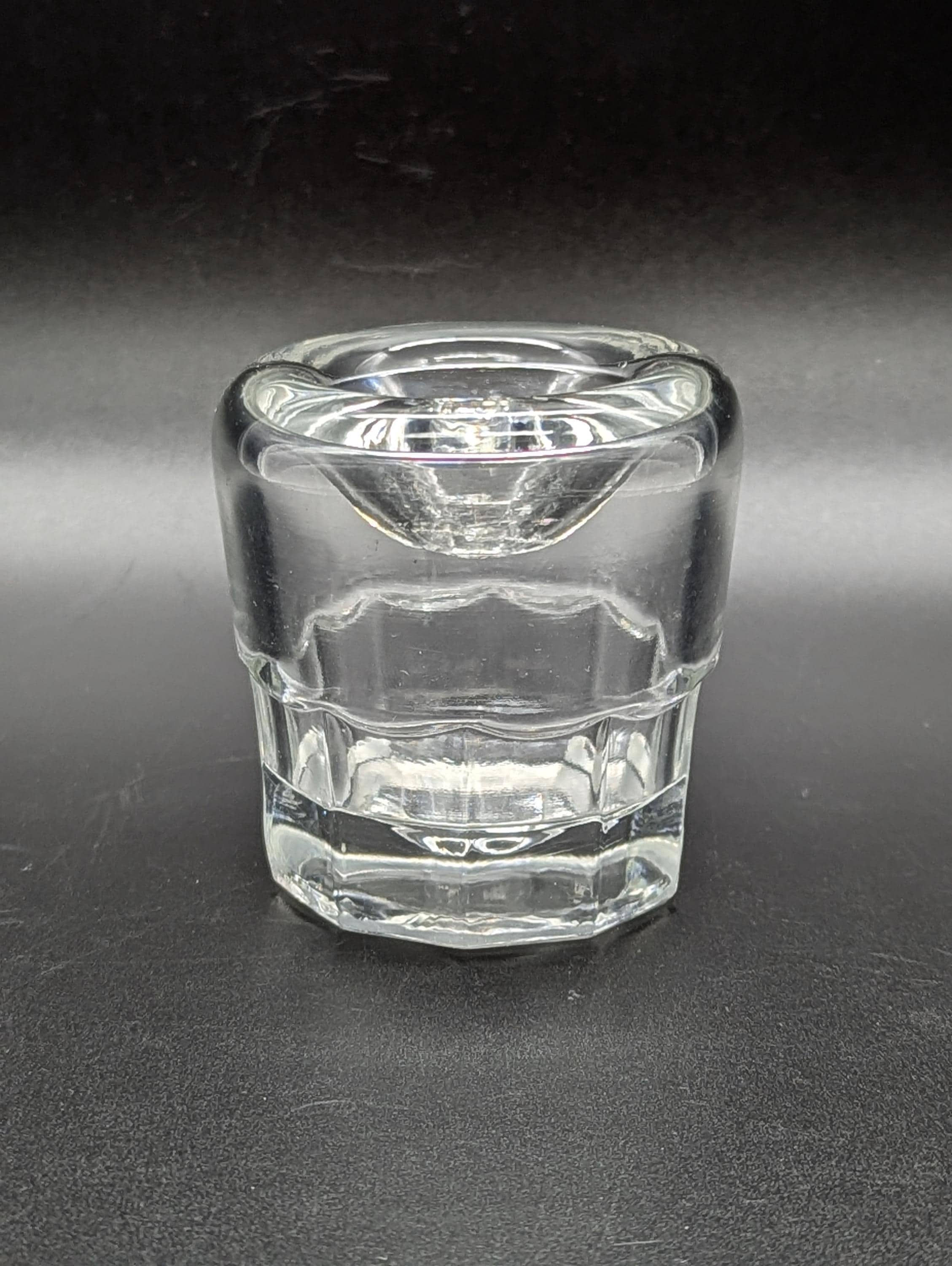 Antique Common Sense Glass Inkwell with Faceted Base and Funnel Top – Practical Elegance for the Vintage Desk Collector