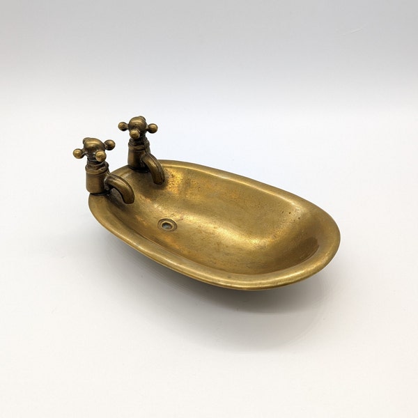 Vintage Brass Bathtub Soap Dish - Elegant Bathroom Decor Accent | Liverpool UK 1986 Inscription | Tubby Charm!